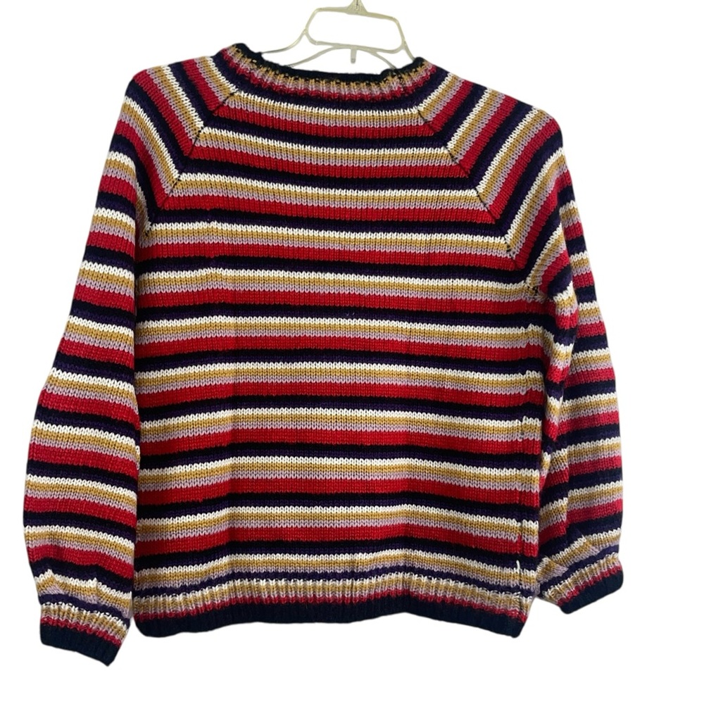 So Perla Mohair blend striped knit sweater W/bell sleeves. Sizes M & Sm - Picture 7 of 13